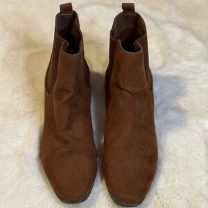 Brown Suede Ankle Boots